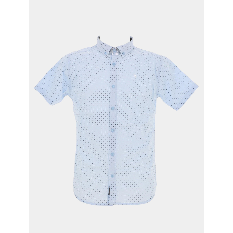 Chemise manches courtes sakov bleu ciel homme - Sun Valley