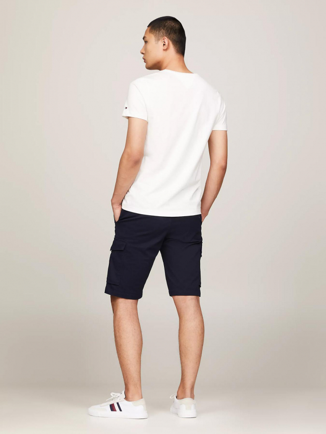 T-shirt uni logo core blanc homme - Tommy Hilfiger