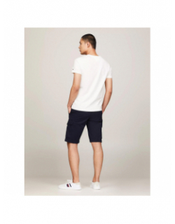 T-shirt uni logo core blanc homme - Tommy Hilfiger