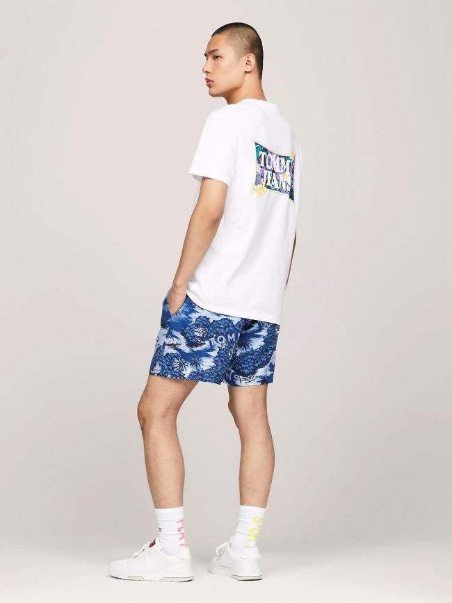 T-shirt regular flower power blanc homme - Tommy Jeans