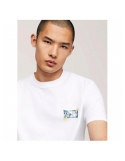 T-shirt regular flower power blanc homme - Tommy Jeans