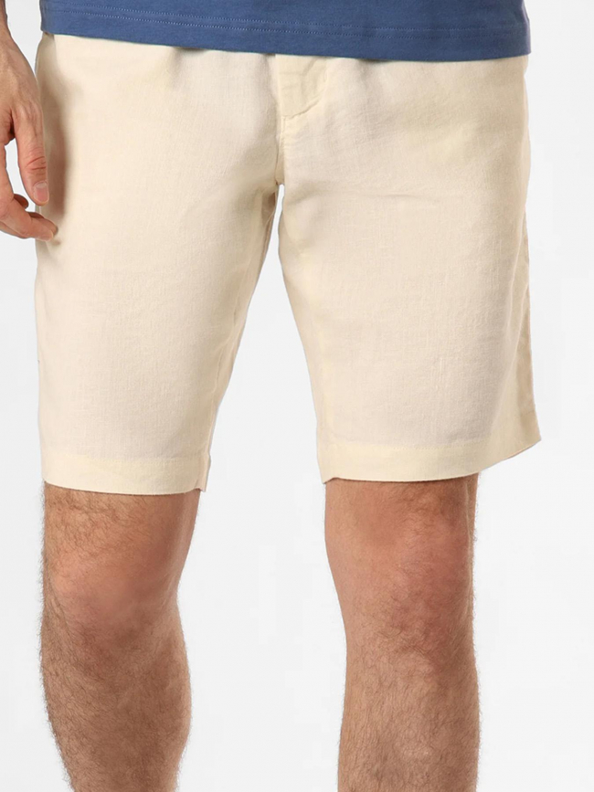 Short en lin harlem beige homme - Tommy Hilfiger