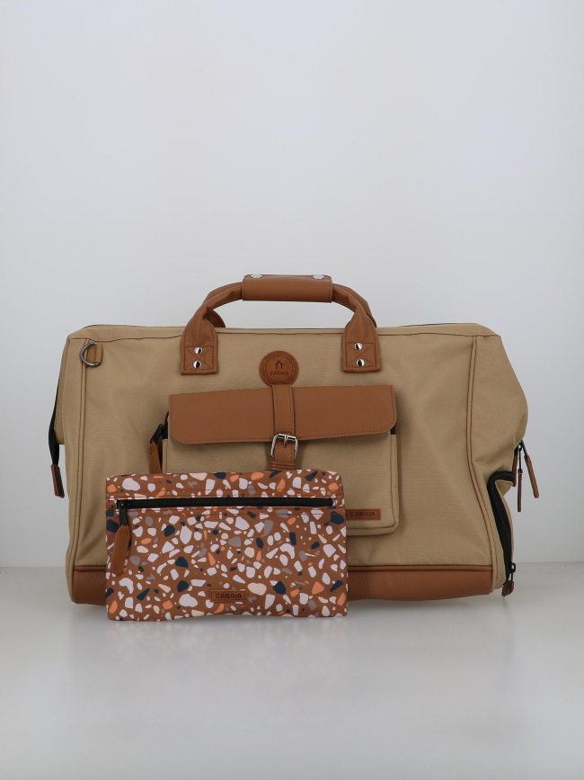 Sac de voyage duffle kuala lumpur beige - Cabaïa