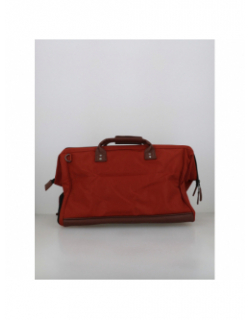 Sac de voyage duffle san cristobal rouge marron - Cabaïa