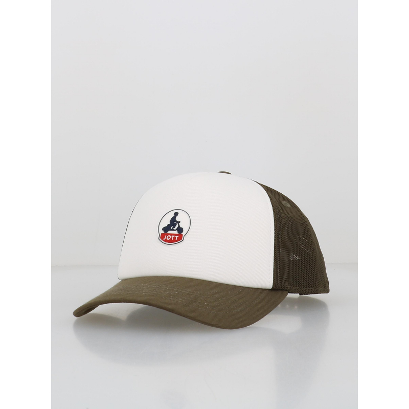 Casquette trucker sail bicolore army kaki blanc - Jott