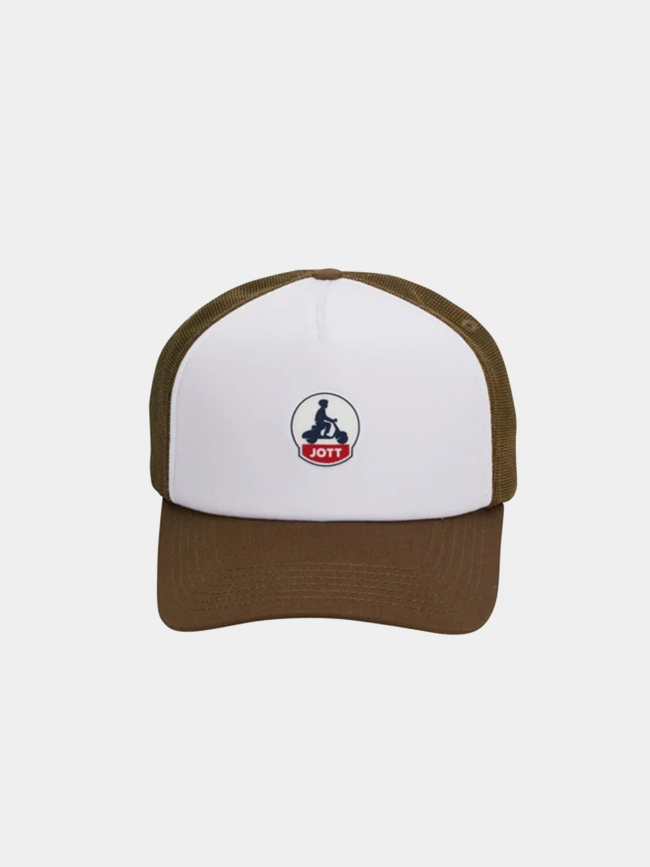 Casquette trucker sail bicolore army kaki blanc - Jott