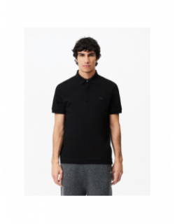 Polo uni regular fit noir homme - Lacoste