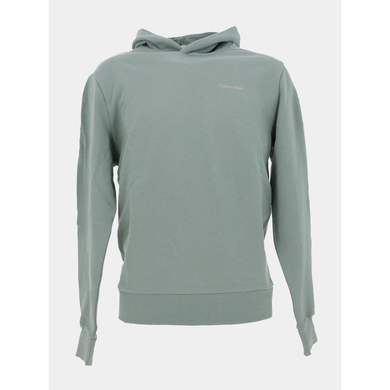 Sweat à capuche enlarged logo dos vert homme - Calvin Klein