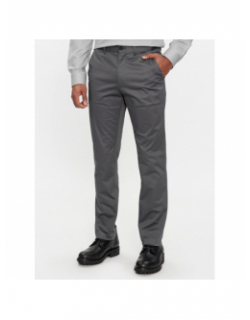 Pantalon slim stretch effet satiné gris homme - Calvin Klein