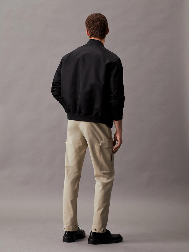 Pantalon tapered modern twill beige homme - Calvin Klein