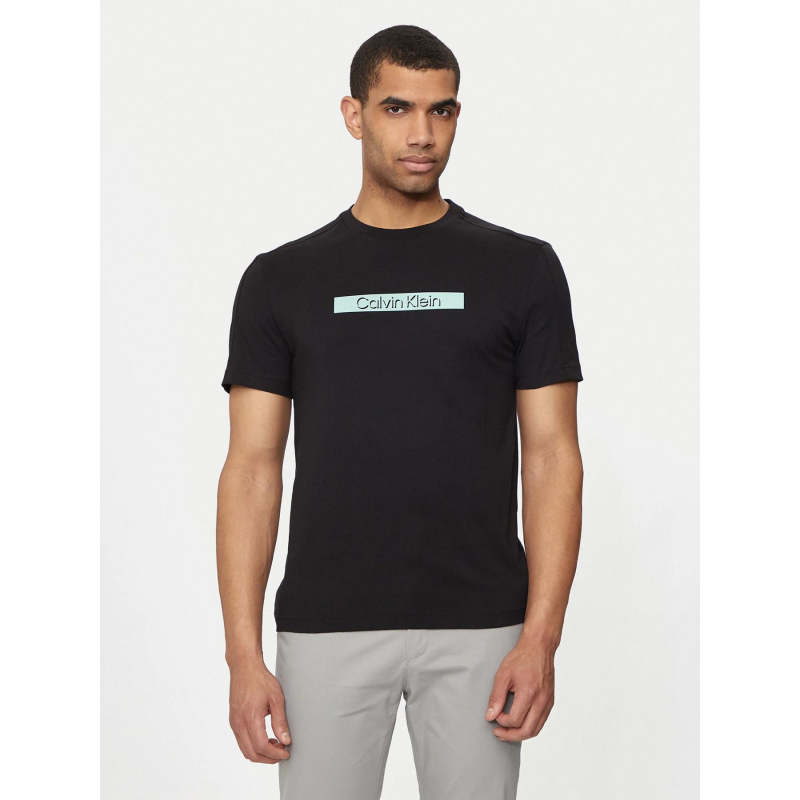 T-shirt cut out shadow logo noir homme - Calvin Klein