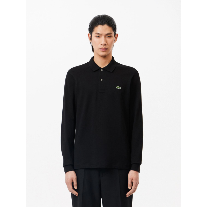 Polo manches longues noir homme - Lacoste