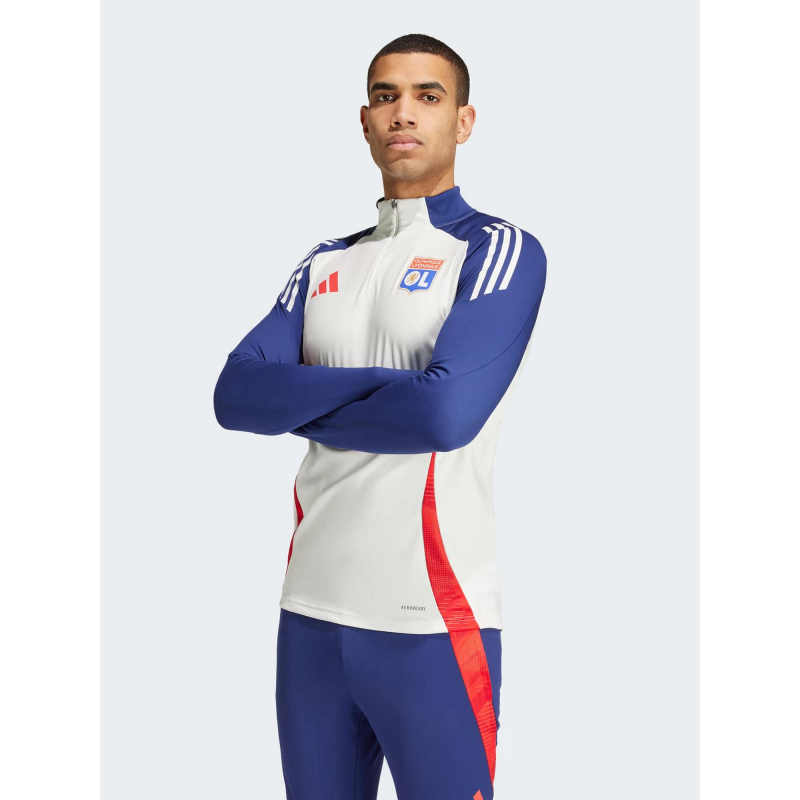 Sweat de football OL blanc - Adidas