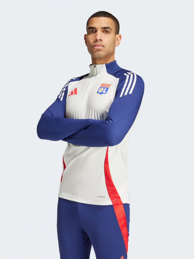 Sweat de football OL blanc - Adidas