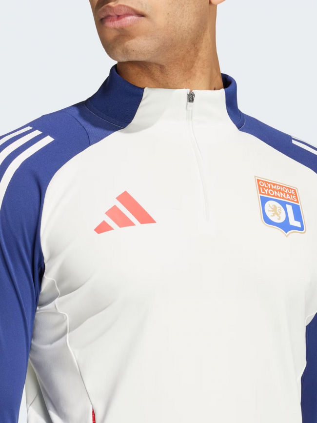 Sweat de football OL blanc - Adidas