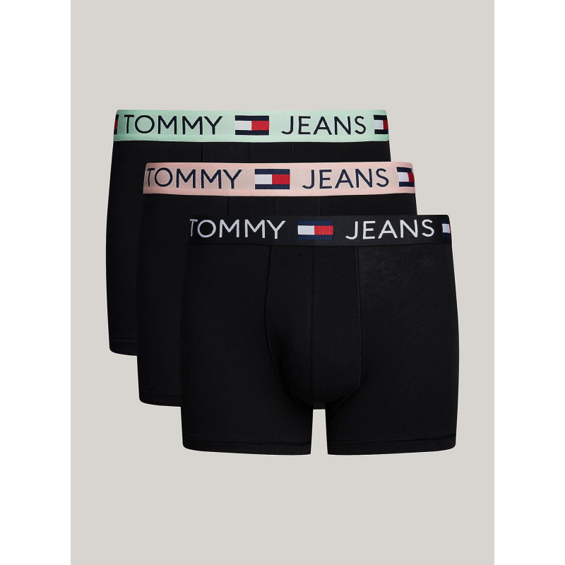 Pack 3 boxers trunk wb coloré noir homme - Tommy Jeans