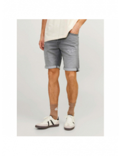 Short en jean rick icon 380 effet usé gris homme - Jack & Jones