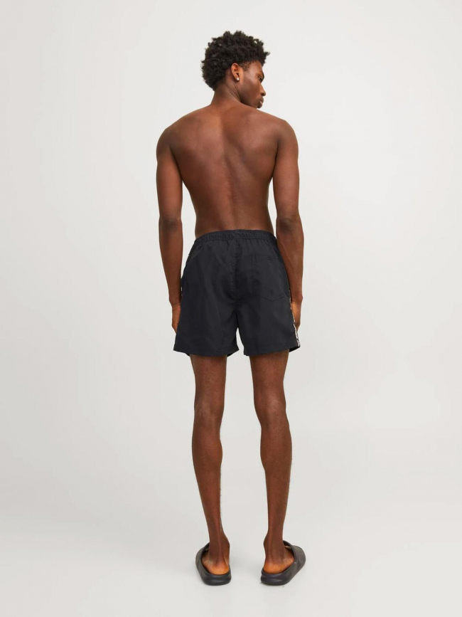 Short de bain fiji bande logo noir homme - Jack & Jones