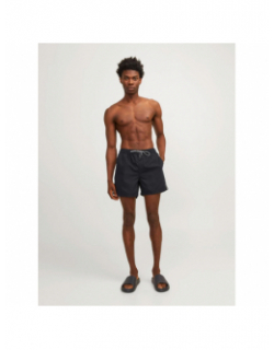 Short de bain fiji bande logo noir homme - Jack & Jones