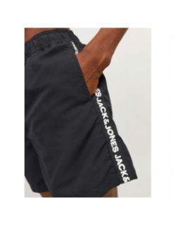 Short de bain fiji bande logo noir homme - Jack & Jones