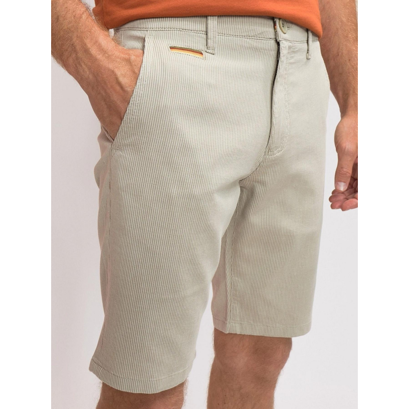 Short chino strié becool beige homme - Benson & Cherry