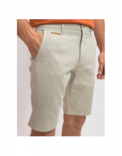 Short chino strié becool beige homme - Benson & Cherry