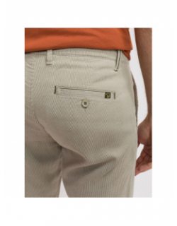 Short chino strié becool beige homme - Benson & Cherry