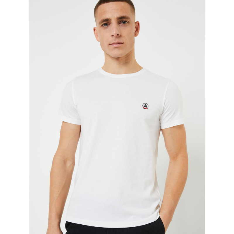 T-shirt pietro uni logo blanc homme - Jott