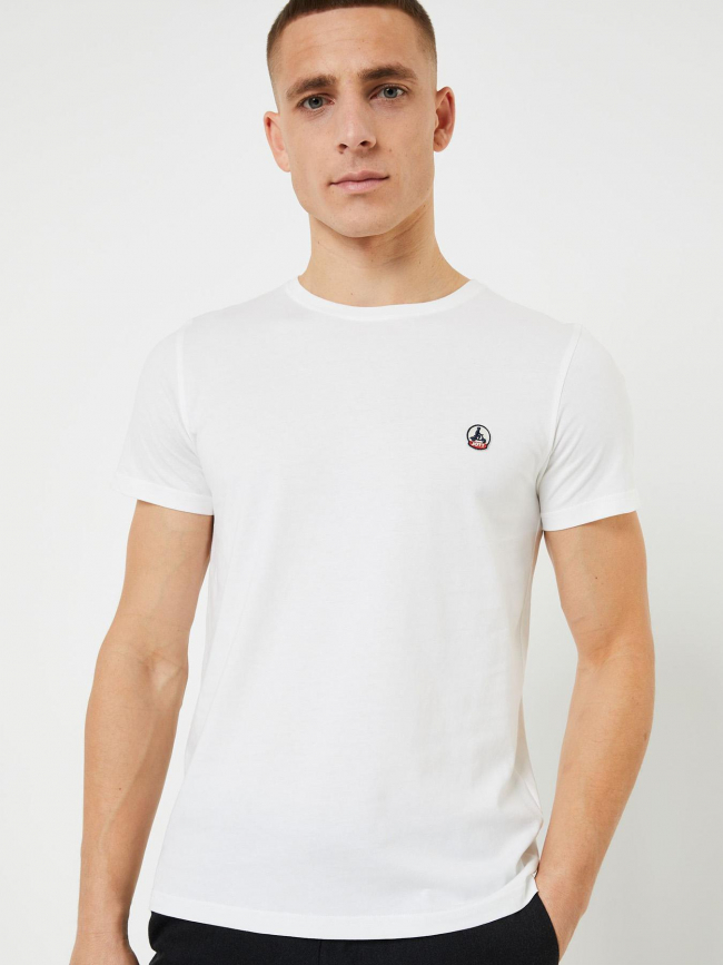 T-shirt pietro uni logo blanc homme - Jott