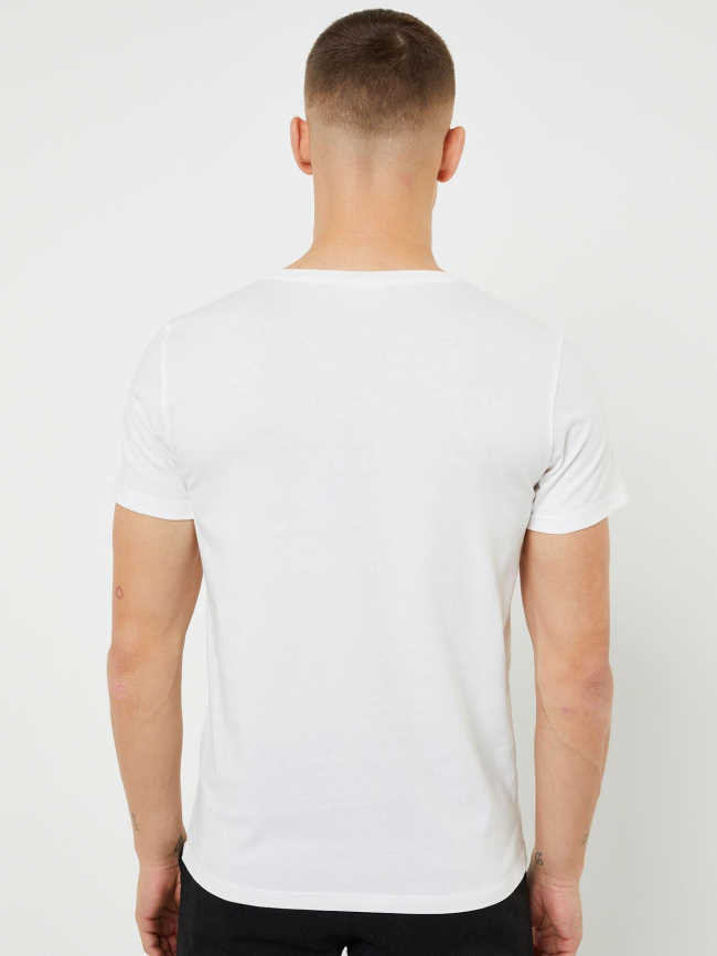 T-shirt pietro uni logo blanc homme - Jott