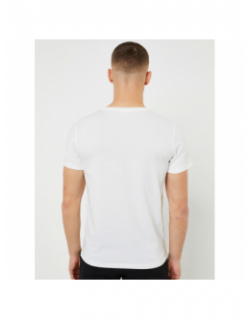 T-shirt pietro uni logo blanc homme - Jott