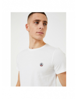 T-shirt pietro uni logo blanc homme - Jott