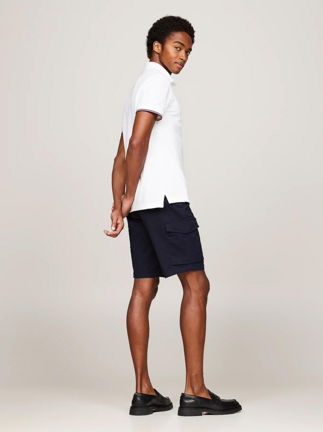 Polo uni flag x paris blanc homme - Tommy Hilfiger