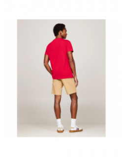 T-shirt uni flag x paris rouge homme - Tommy Hilfiger