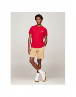 T-shirt uni flag x paris rouge homme - Tommy Hilfiger