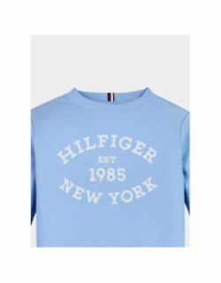 Sweat monotype flock bleu enfant - Tommy Hilfiger