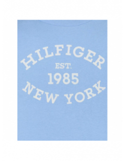 Sweat monotype flock bleu enfant - Tommy Hilfiger