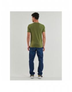 T-shirt éco super slim logo core kaki homme - Guess