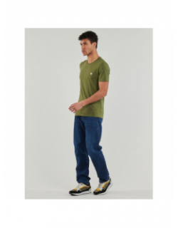 T-shirt éco super slim logo core kaki homme - Guess