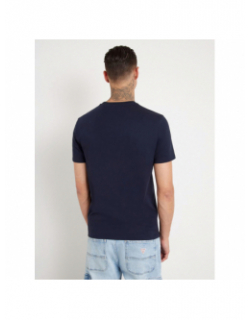 T-shirt logo iridesce bleu marine homme - Guess