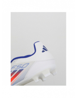 Chaussures de football f50 club fxg blanc bleu - Adidas