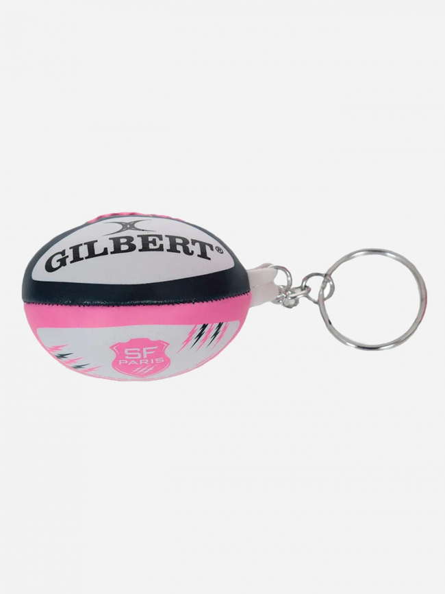 Porte clé ballon rugby stade français rose blanc - Gilbert