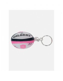 Porte clé ballon rugby stade français rose blanc - Gilbert