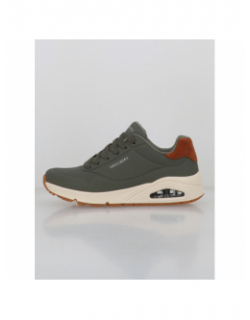 Baskets uno suited on air kaki homme - Skechers