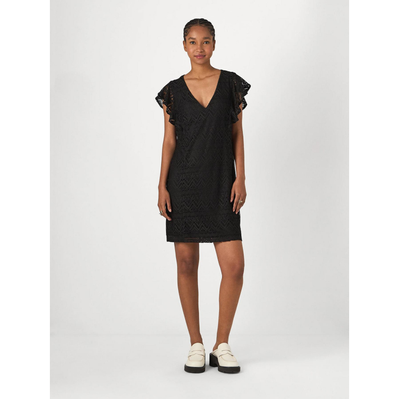 Robe courte dentelle maya noir femme - Vero Moda