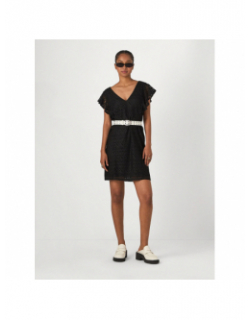 Robe courte dentelle maya noir femme - Vero Moda