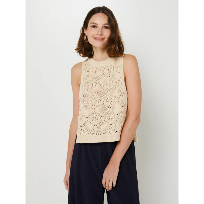 Pull sans manche miro beige femme - La Petite Etoile