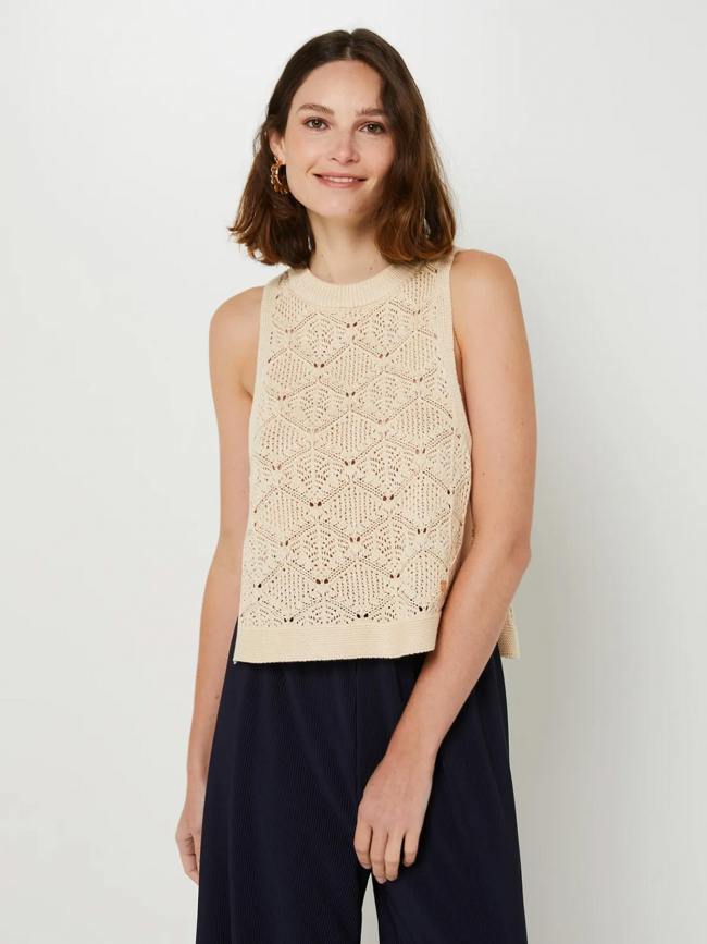 Pull sans manche miro beige femme - La Petite Etoile