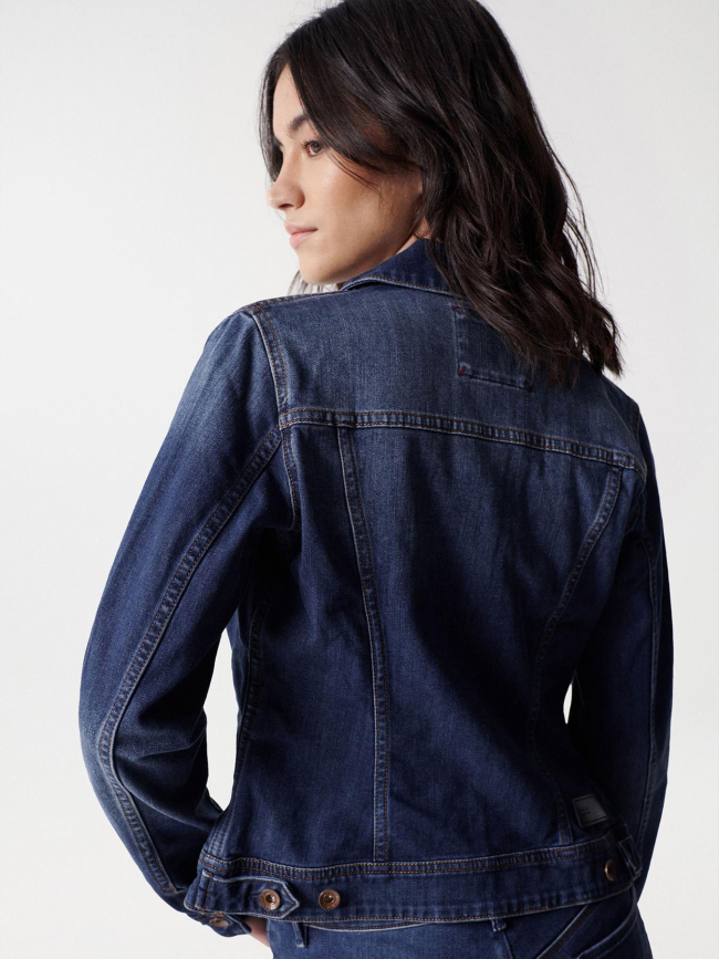 Veste en jean trucker bleu femme - Salsa