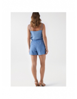 Short jupe effet denim bleu femme - Salsa